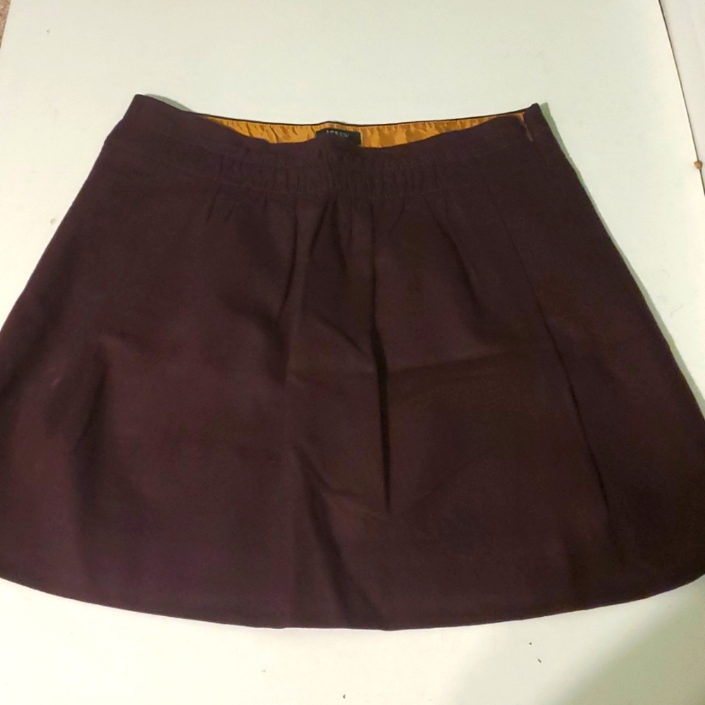 J. Crew women's 2 purple wool skirt